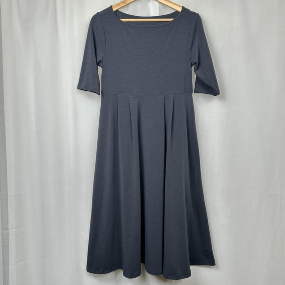 Stonewear Designs Knit Dress Small Stretchy Soft Comfort‎ Granola Minimalist